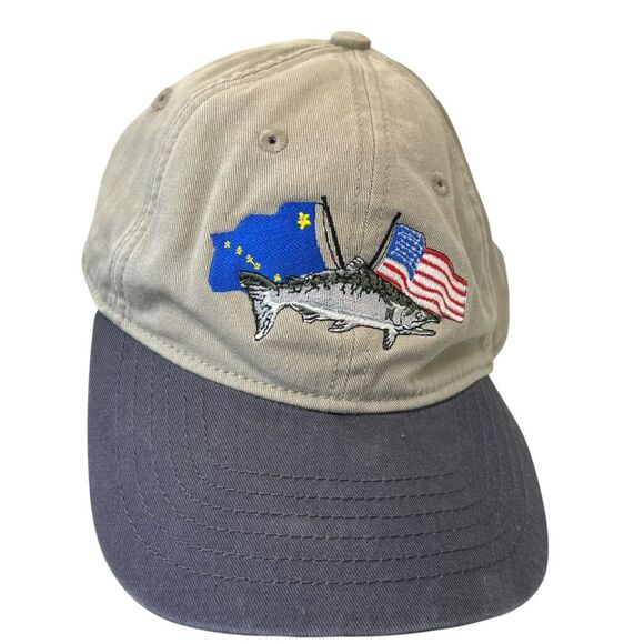 Vintage Alaska trout embroidered hat fishing hat COFFMAN COVE ALASKA - Picture 2 of 7